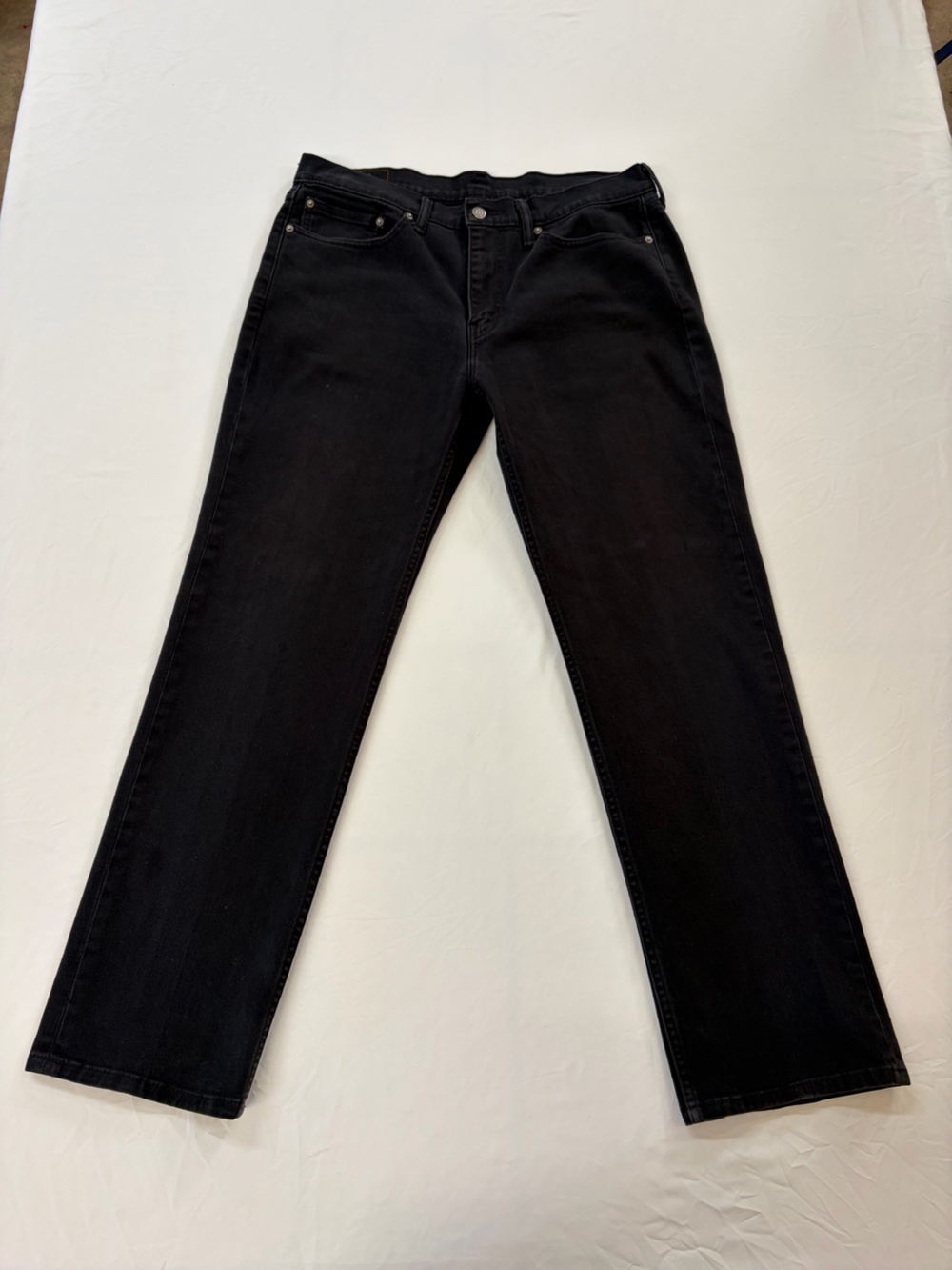 Levi's Men's 514 Black Straight Jeans 36x32